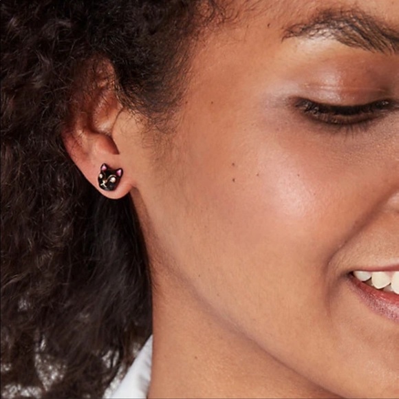 Kate Spade House Cat Earrings - Picture 2 of 5
